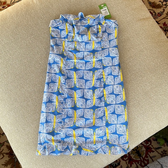 Lilly Pulitzer, strapless multi-colored dress, size 6, NWT